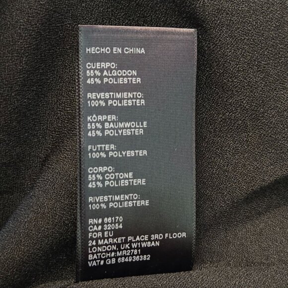 Anthropologie Moon River Denmark Tunic Dress Black Grey Size XS NWT - Picture 12 of 12